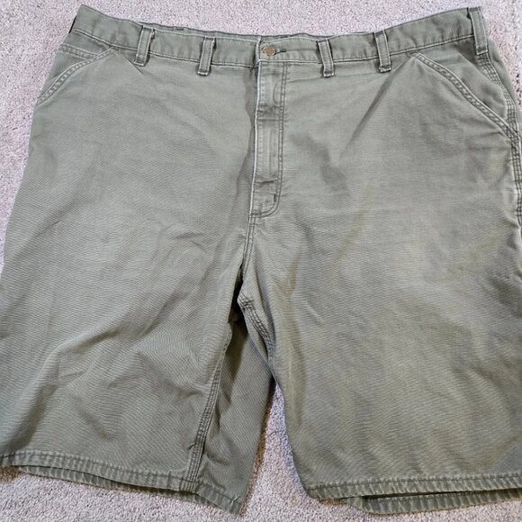 Carhartt Carpenter Shorts Green Utility Pockets Men's Sz 44 B278-MOS - Picture 1 of 8